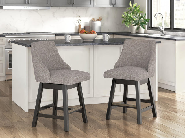 Neymorton Dark Grayish Brown Counter Height Barstool