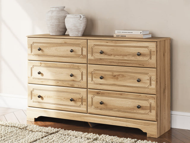 Aleaport Warm Brown Dresser