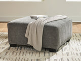 Clarington Greystone Chenille Oversized Accent Ottoman