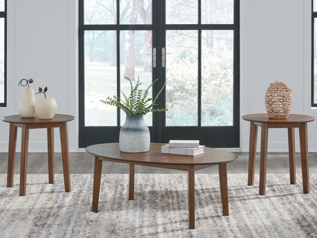 Gordonay Brown Table (Set of 3)