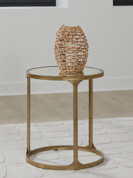 Korajane Antique Gold End Table