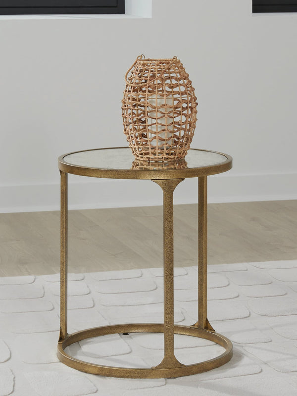 Korajane Antique Gold End Table