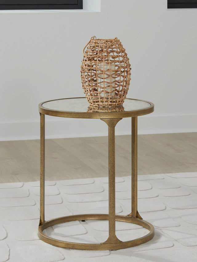 Korajane Antique Gold End Table