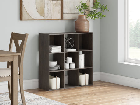 Piperton Charcoal Nine Cube Organizer