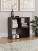 Glosmount Cherry/Light Brown Four Cube Organizer