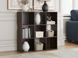 Glosmount Cherry/Light Brown Nine Cube Organizer