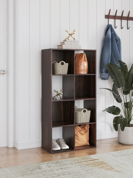 Glosmount Cherry/Light Brown Eight Cube Organizer