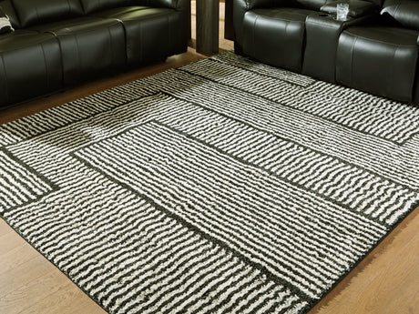 Kurtmen Black/Ivory 7'10" x 9'10" Area Rug