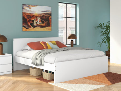 Onita White King Panel Platform Bed