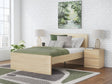 Onita Natural King Panel Platform Bed