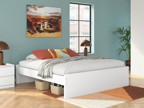 Onita White King Platform Bed