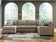 Newellen Hemp Chenille 3-Piece Sectional with Chaise