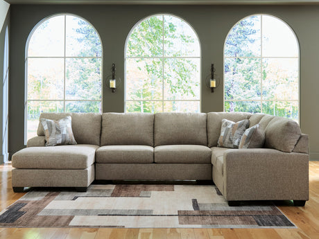 Newellen Hemp Chenille 3-Piece Sectional with Chaise