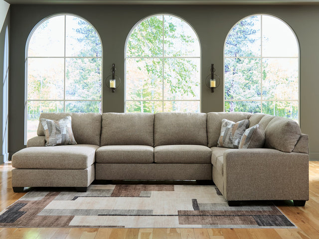 Newellen Hemp Chenille 3-Piece Sectional with Chaise
