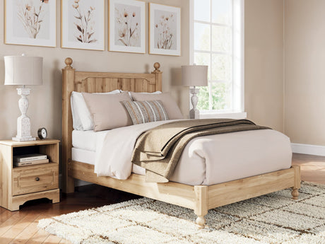 Aleaport Warm Brown Full Panel Bed