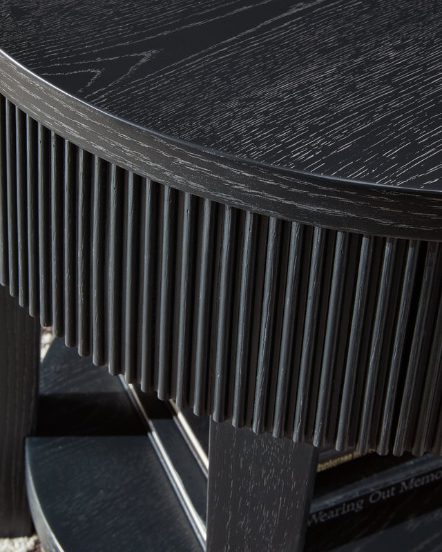 Marstream Black Coffee Table with 2 End Tables