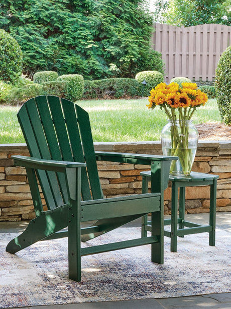 Sundown Green Shores Adirondack Chair with End table