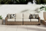 Beachcroft Beige 2-Piece Outdoor Sectional with Chair
