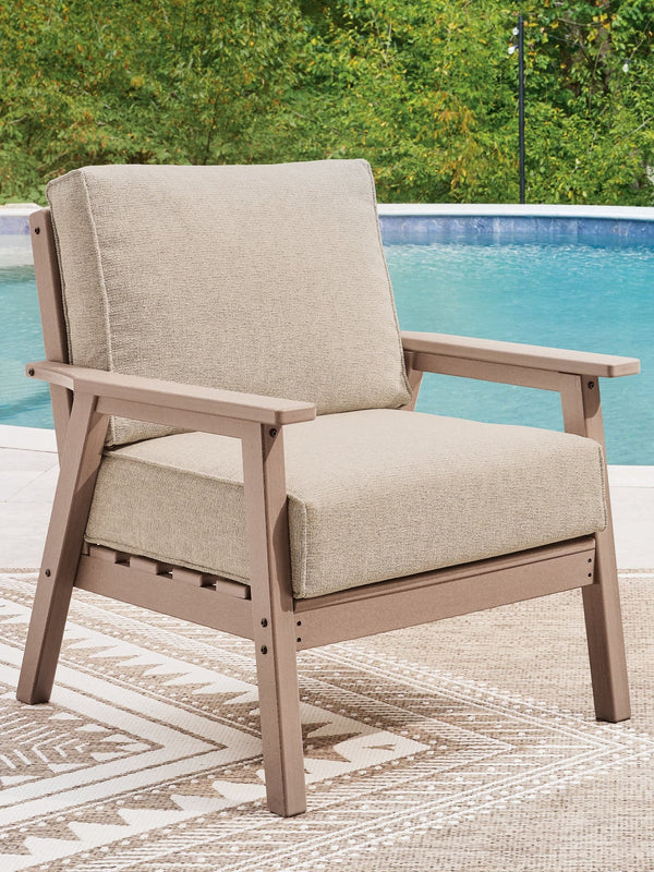 Grover Driftwood Beach 2 Outdoor Lounge Chairs with End Table