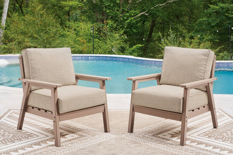 Grover Driftwood Beach Outdoor Sofa with 2 Lounge Chairs