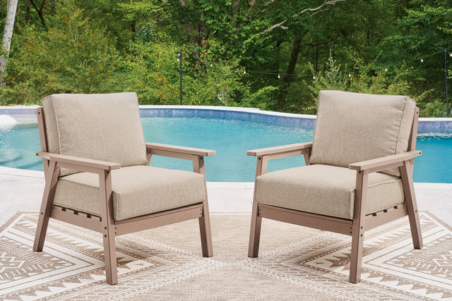 Grover Driftwood Beach Outdoor Sofa with 2 Lounge Chairs