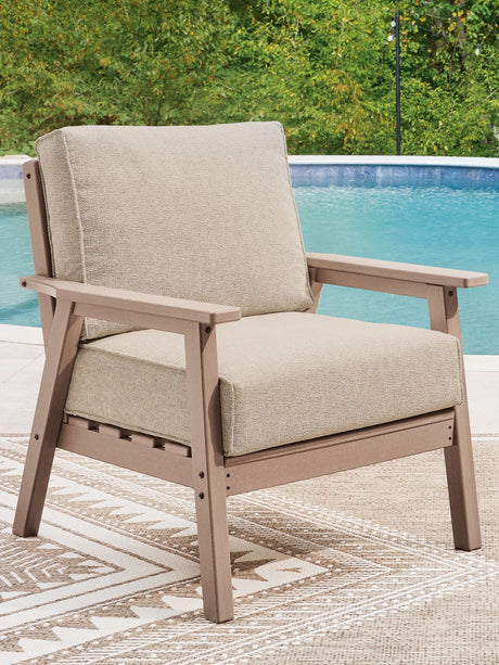 Grover Driftwood Beach Outdoor Sofa and 2 Chairs with Coffee Table