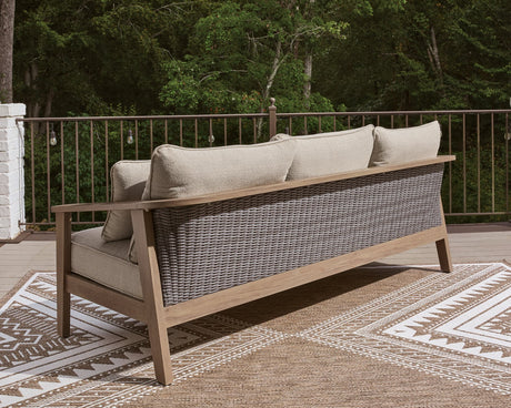 Harmony Natural/Gray Headlands Outdoor Sofa and Loveseat