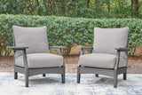 Cove Gray Beach Outdoor Sofa with 2 Lounge Chairs