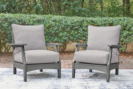 Cove Gray Beach Outdoor Sofa with 2 Lounge Chairs