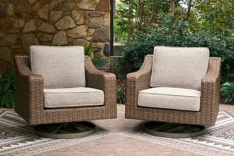 Laguna Beige Heights Outdoor Sofa with 2 Lounge Chairs