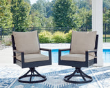 East Navy Blue/Driftwood Beach Outdoor Dining Table and 4 Chairs