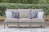 Cove Gray Beach Outdoor Sofa and Loveseat