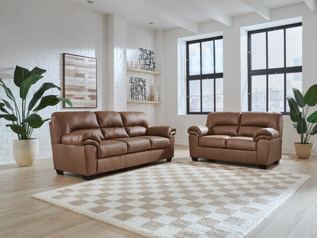WillowBend Caramel Sofa and Loveseat