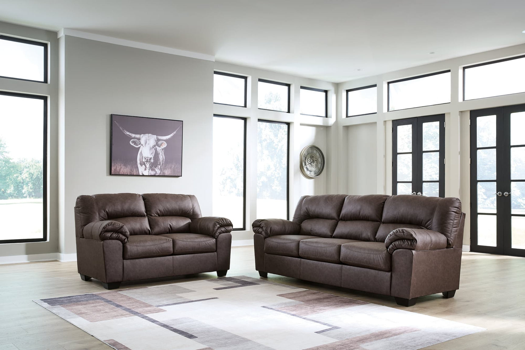 WillowBend Umber Sofa and Loveseat