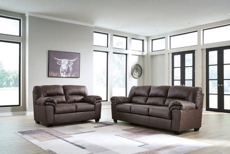WillowBend Umber Sofa and Loveseat