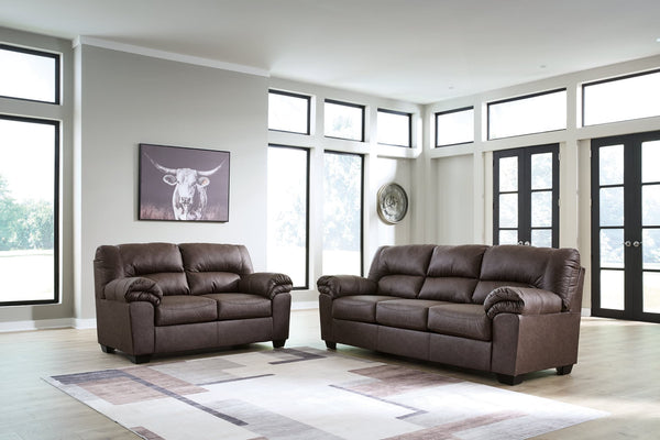 WillowBend Umber Sofa and Loveseat