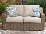 Laguna Beige Heights Outdoor Sofa and Loveseat