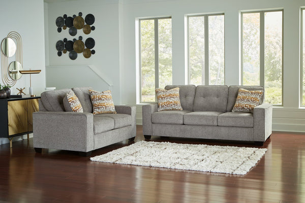 Larimer Iron Sofa and Loveseat