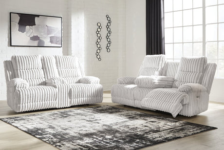Rhines Alloy Falls Sofa and Loveseat