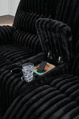 Rhine Onyx Falls Sofa and Loveseat
