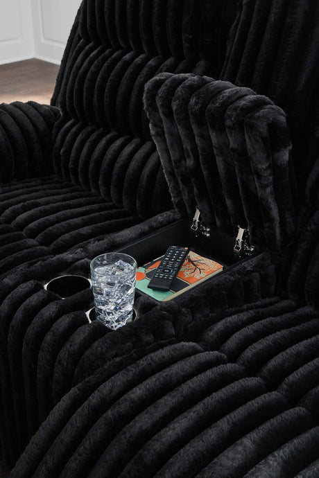 Rhine Onyx Falls Sofa and Loveseat