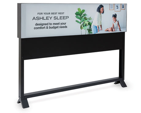 StoreDisplay Black Queen Metal Bedding Fixture