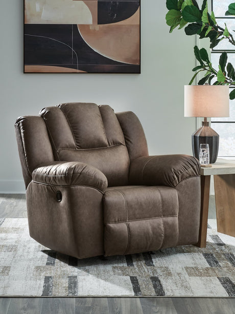 Lowilla Driftwood Faux Leather Recliner