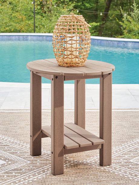 Grover Beach Driftwood Outdoor End Table