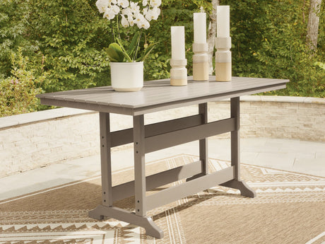 Seacliff Beach Medium Brown Outdoor Counter Height Dining Table