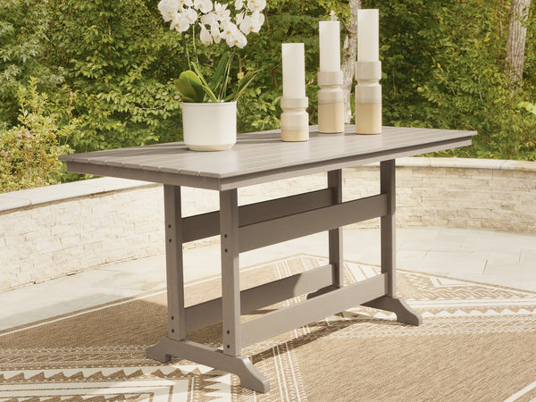 Seacliff Beach Medium Brown Outdoor Counter Height Dining Table
