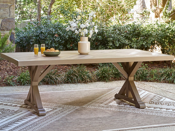 Laguna Heights Beige Outdoor Dining Table