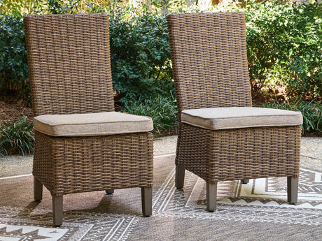 Laguna Heights Beige Side Chair with Cushion (Set of 2)