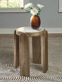 Gavrilley Gray/White/Brown Accent Table