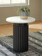 Wainstone Black/White Accent Table